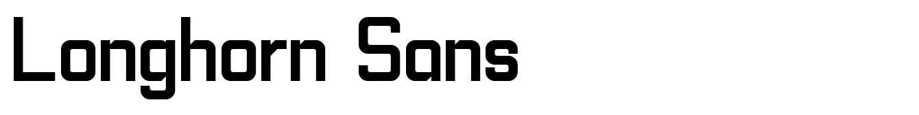 Longhorn Sans